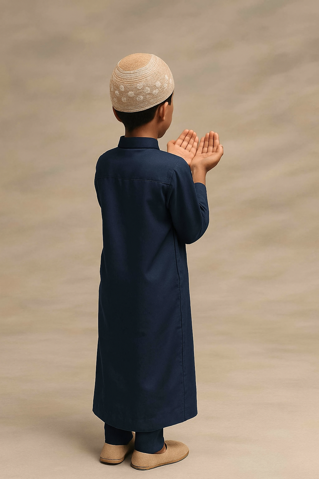 Hands resting on the Holy Quran